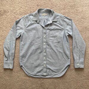 Everlane 100% Cotton Light Blue Button Down Shirt Womens Size 6 Light Academia